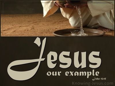 John 13:15 Jesus Our Example (beige)